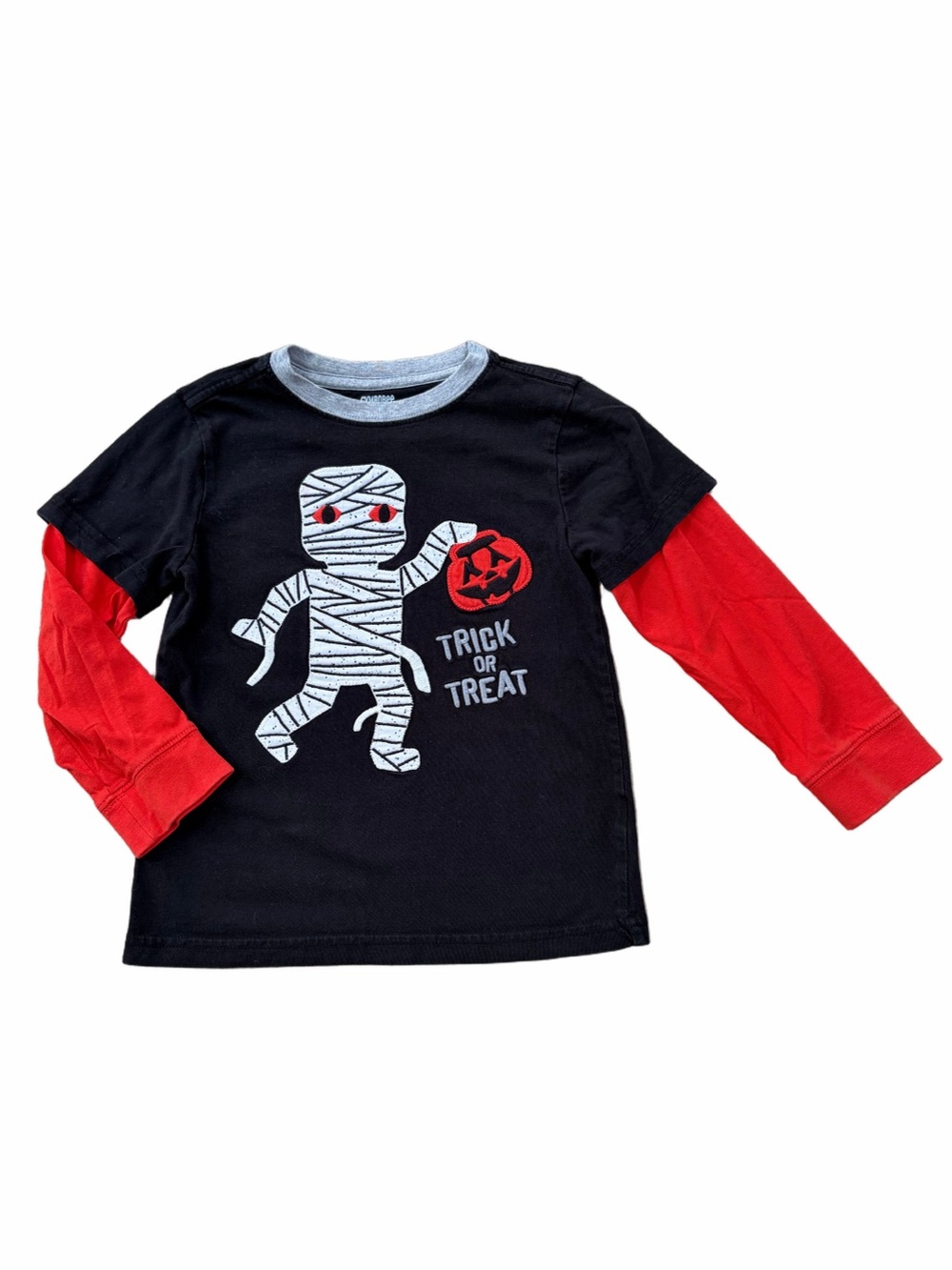 Gymboree Size 4T Mummy Embroidered Trick Or Treat Long Sleeve Halloween Shirt